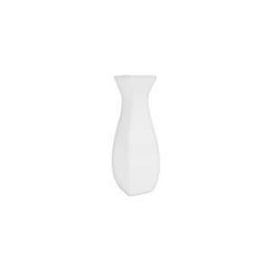  Mayfair 409   7 in Square Porcelain Bloc Vase, White