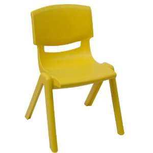 12 Preschool / Kindergarten Yellow Plastic Stack Chair [YU YCX 001 
