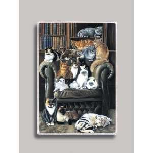  Cat Couch Refrigerator Magnet