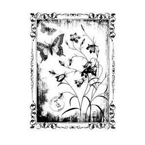  Magenta Cling Stamps   Butterfly Garden Arts, Crafts 