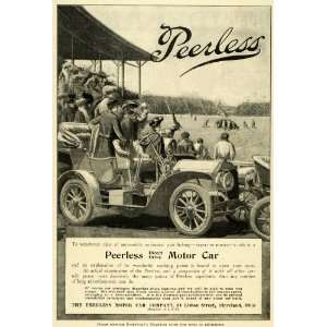  Ad Peerless Motor Car Co Automobile Vintage Stadium Cleveland Ohio 