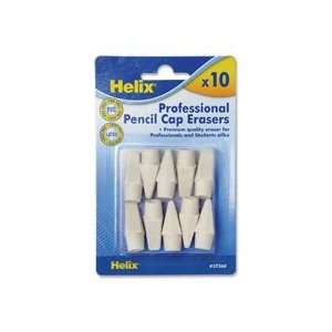  Helix Professional Hi polymer Pencil Cap Erasers Office 