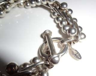 Silpada Rare DNA .925 Sterling Silver Bead Bracelet Retired B0523 Gift 