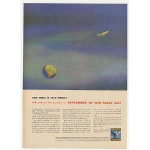   USAF September 18 Air Force Day Small World Print Ad
