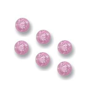  Replacement Pink Glitter UV Balls for Barbells   14g (1 