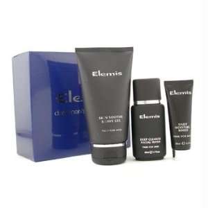  Daily Mens Grooming Shave Gel + Facial Wash + Moisture Boost 