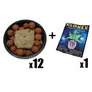   Hydroton Clay Pebbles, Clonex Rooting Gel Combo Patio, Lawn & Garden