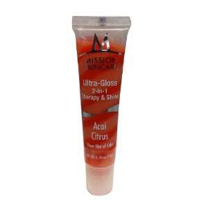 Mission Skincare Ultra Gloss 2 In 1 Therapy and Shine Acai Citrus, 0.5 