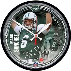  New York Jets Mark Sanchez Round Player Clock
