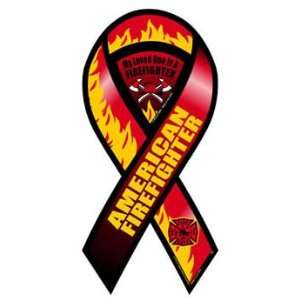  American Firefighter 2 in 1 Ribbon Magnet 