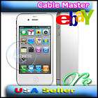 3x NEW PRIVACY SCREEN PROTECTOR PERFECT iPHONE 4 WHITE