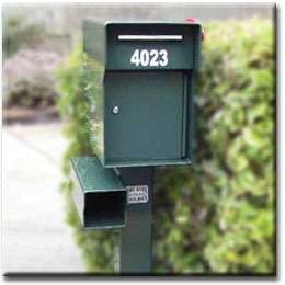   Security Locking Mailbox & Add a Steel Post and accesories. HEAVY DUTY