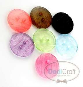 25 ASSORTED 2 HOLES SEW ON BUTTONS APPLIQUE 15MM A0028X  
