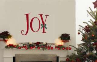 Joy Christmas Wall Lettering Stickers Vinyl Decal Decor  
