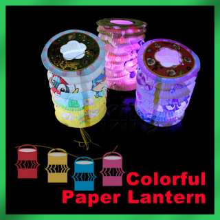 Paper Lantern LED light Chinese New Year Paper Lantern Light Color 
