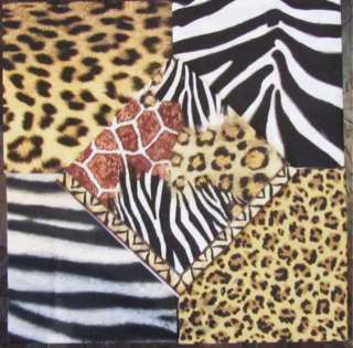   Print Leopard Zebra Paper Napkins * Decoupage Art Craft Project Ideas