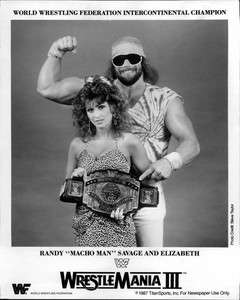 Randy Macho Man Savage & Elizabeth WWF Photo  