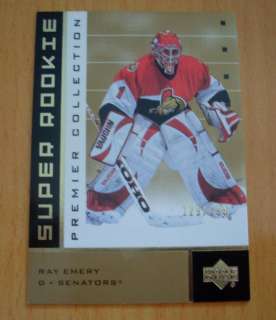 02/03 UD Premier Ray Emery GOLD SP RC #d 125/199  