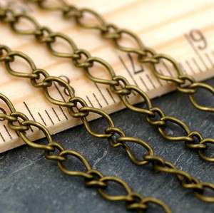 Antique Bronze Chain Metal Vintaged Classic Link Chain Necklace 4mm 