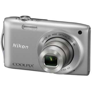 Nikon COOLPIX S3300 (Silver) Compact Digital Camera 8GB High Quality 