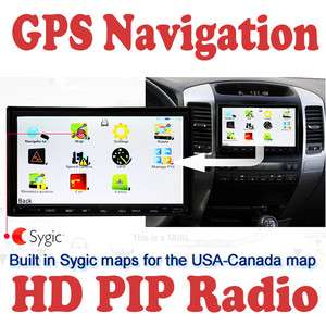 In Dash GPS Radio 7 2 DIN Car Stereo DVD Player Dual Zone Ipod TV BT 