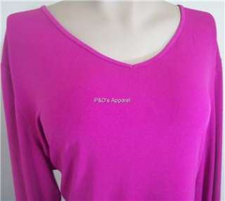 Susan Graver Womens Plus Size Clothing 1X 2X 3X Purple Shirt Top 