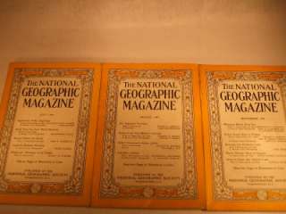 National Geographic Magazines   1949 Vintage  