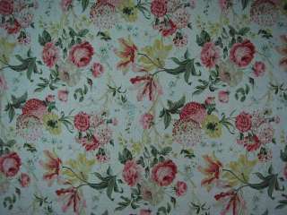 Kaufman Linen Texture Floral Drapery Upholstery Fabric  
