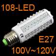 E14 5W 360° 108 LED Corn Energy Saving Light Bulb Lamp  