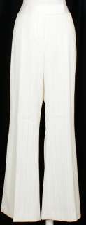 NWT Tahari Gold Ivory Shimmer Linen Cotton Pant Suit 18  