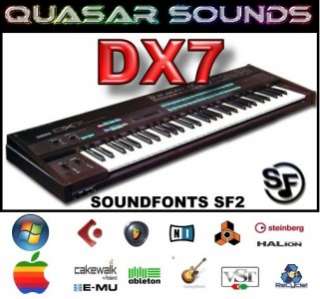 YAMAHA DX7 SOUNDFONTS SF2  