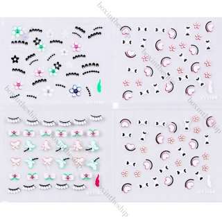 30 x 3D Design DIY Nail Art Stickers Tip Decal Manicure Decorations 