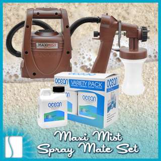 Maxi Mist Ocean Sunless Spray Mate Tanning KIT Machine Maximist Tan 