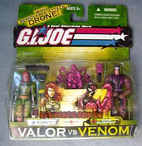 GI JOE Valor Vs Venom Scarlett Vs Sand Scorpion Figure  