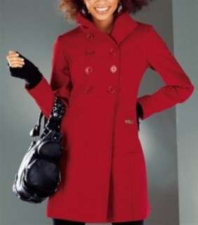 Warmer Mantel von Buffalo in Rot  Bekleidung
