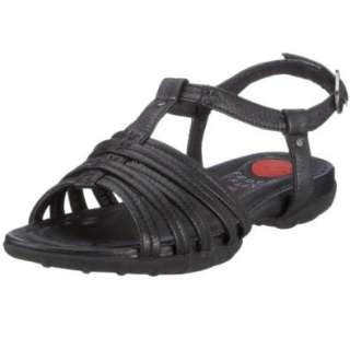 Feder Flex 70k0903a, Damen Sandalen, schwarz  Schuhe 