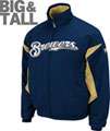 Milwaukee Brewers Big & Tall Authentic Collection Navy Therma Base 