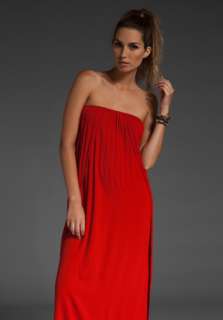 INDAH Jaclyn Strapless Maxi in Orange  