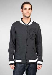 KIDROBOT Kidpunk Varsity Jacket in Black Heather  