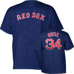David Ortiz Majestic Player Name and Number Navy Boston Red Sox Youth 
