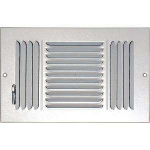 SPEEDI GRILLE 8 in. x 10 in. White Ceiling/Sidewall Vent Register with 