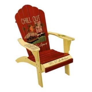   Chill Out Classic Adirondack Patio Chair 623118 