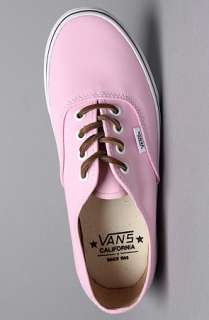 Vans Footwear The Authentic CA Sneaker in Pink Mist  Karmaloop 