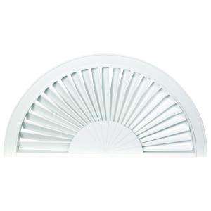 HOMEbasics Sunburst Style Faux Wood White Arch (Price Varies by Size 