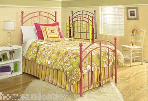 CLOSEOUT SALE Reese Twin Size Metal Bed in Your Choice of 5 Colors 