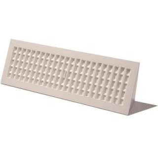 Decor Grates 15 In. Plastic Baseboard Register PL15BB WH at The Home 