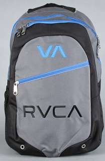RVCA The RVCA Pak III Backpack in Black Pavement Royal Blue 