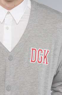 DGK The All Day Sport Cardigan in Ash Heather  Karmaloop   Global 