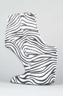 Sole Boutique The Cora Night Walker in Black and White Zebra 