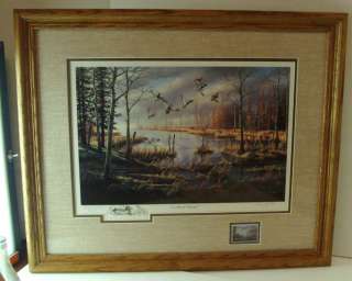   Zylla Comm. Print A Likely Refuge Artist Signed W/1981 Duck Stamp FR